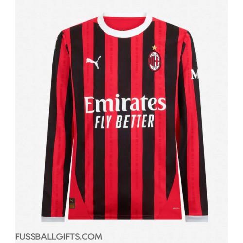 AC Milan Fußballbekleidung Heimtrikot 2024-25 Langarm